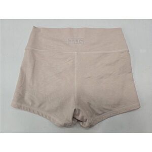 FLEO CrossFit 3" Athletic Shorts High Waist Light Sand Color Beige Size L